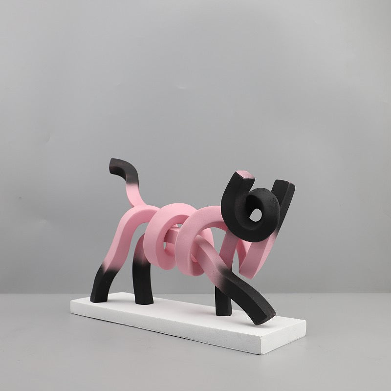 MonsterArt Spiral Cat Art