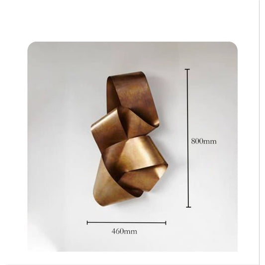 Stunning Abstract 3D Wall Sculpture | Metal Art | Antique Bronze Finish