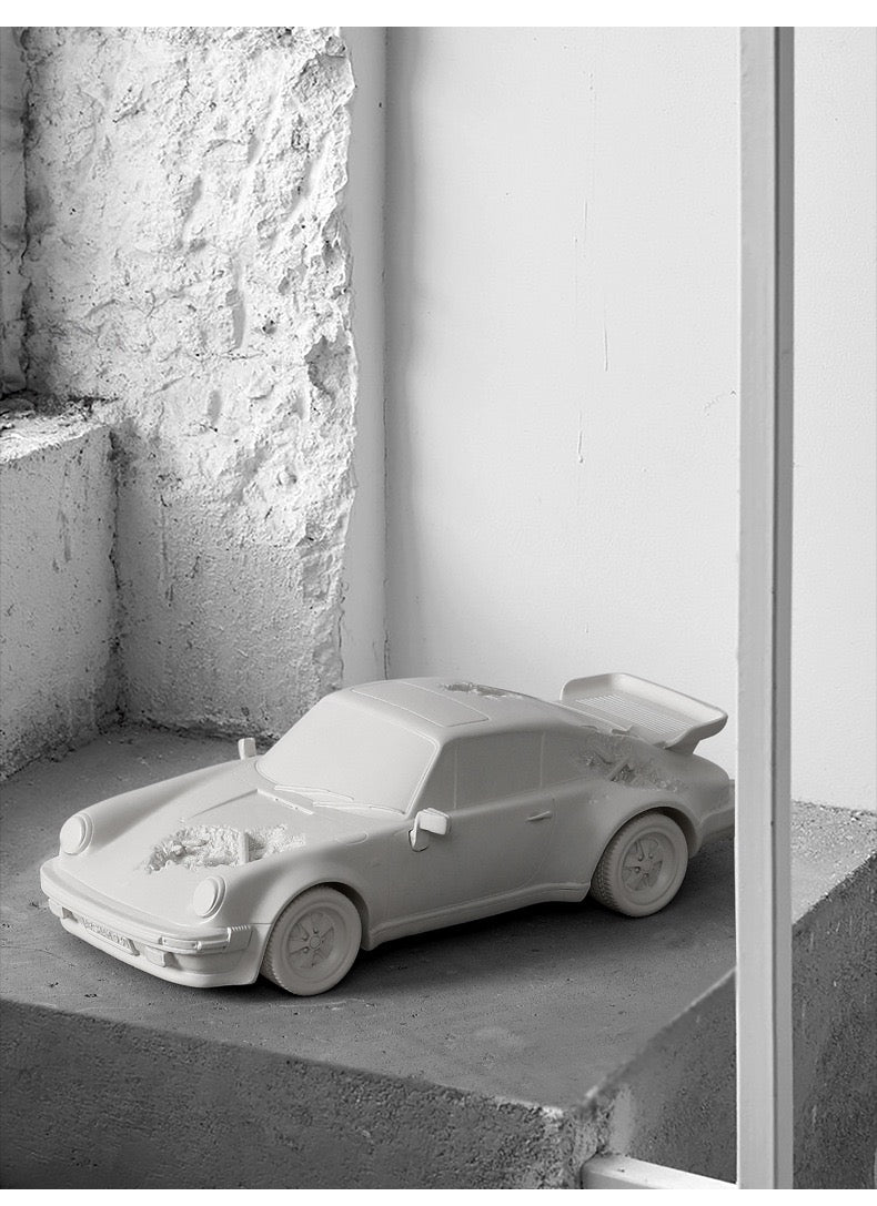 Eroded Porsche 911 Turbo Resin Art Sculpture – Limited Custom Edition