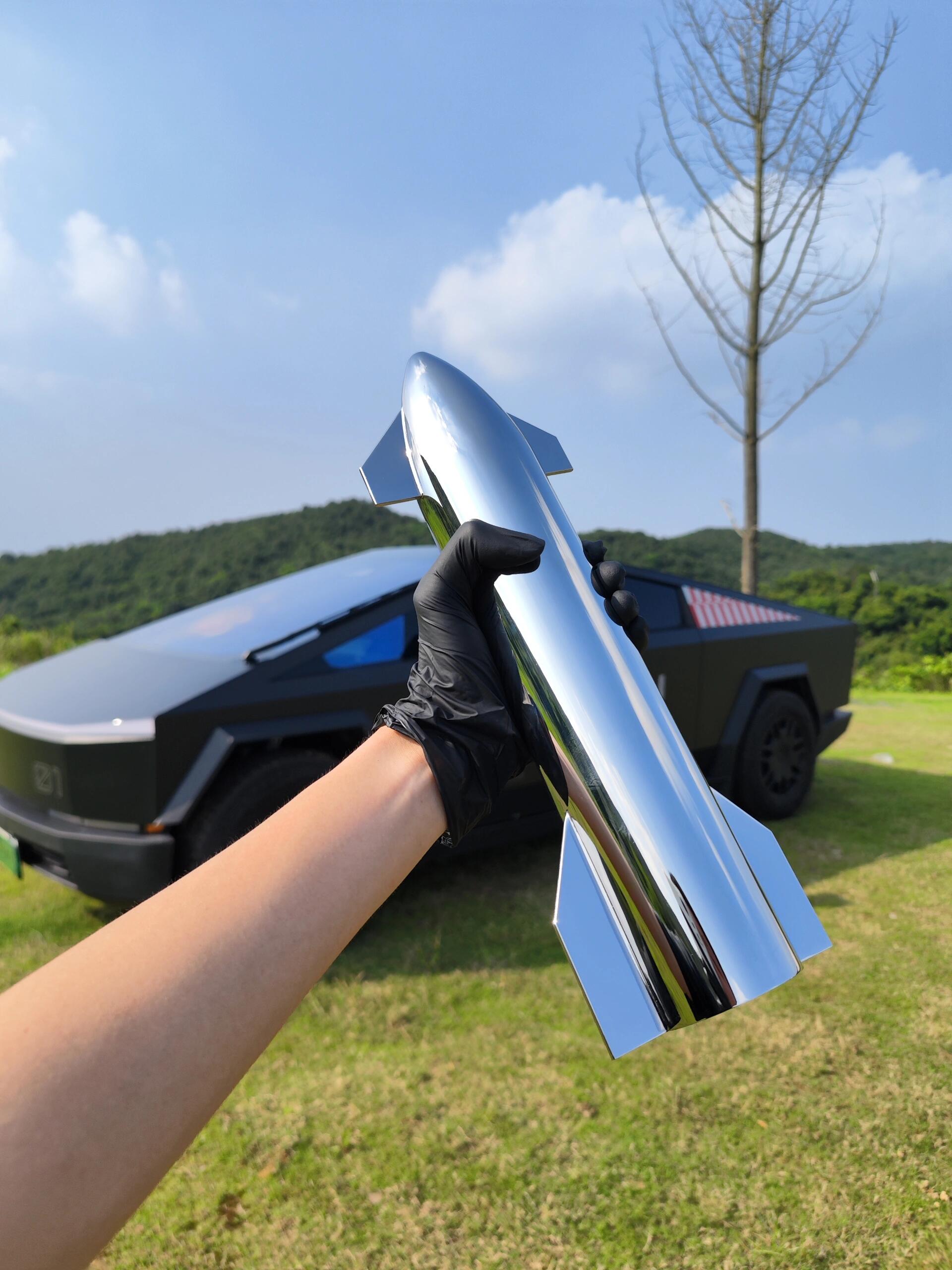 MonsterArt SpaceX Starship Sculpture 3D