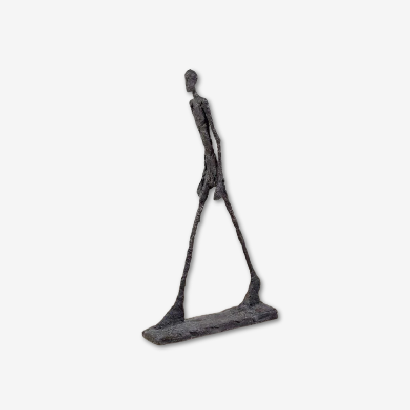 MonsterArt bronze walking man sculpture