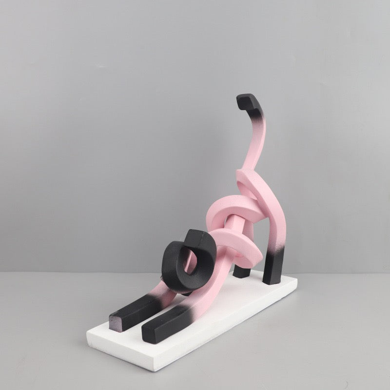 MonsterArt Spiral Cat Art