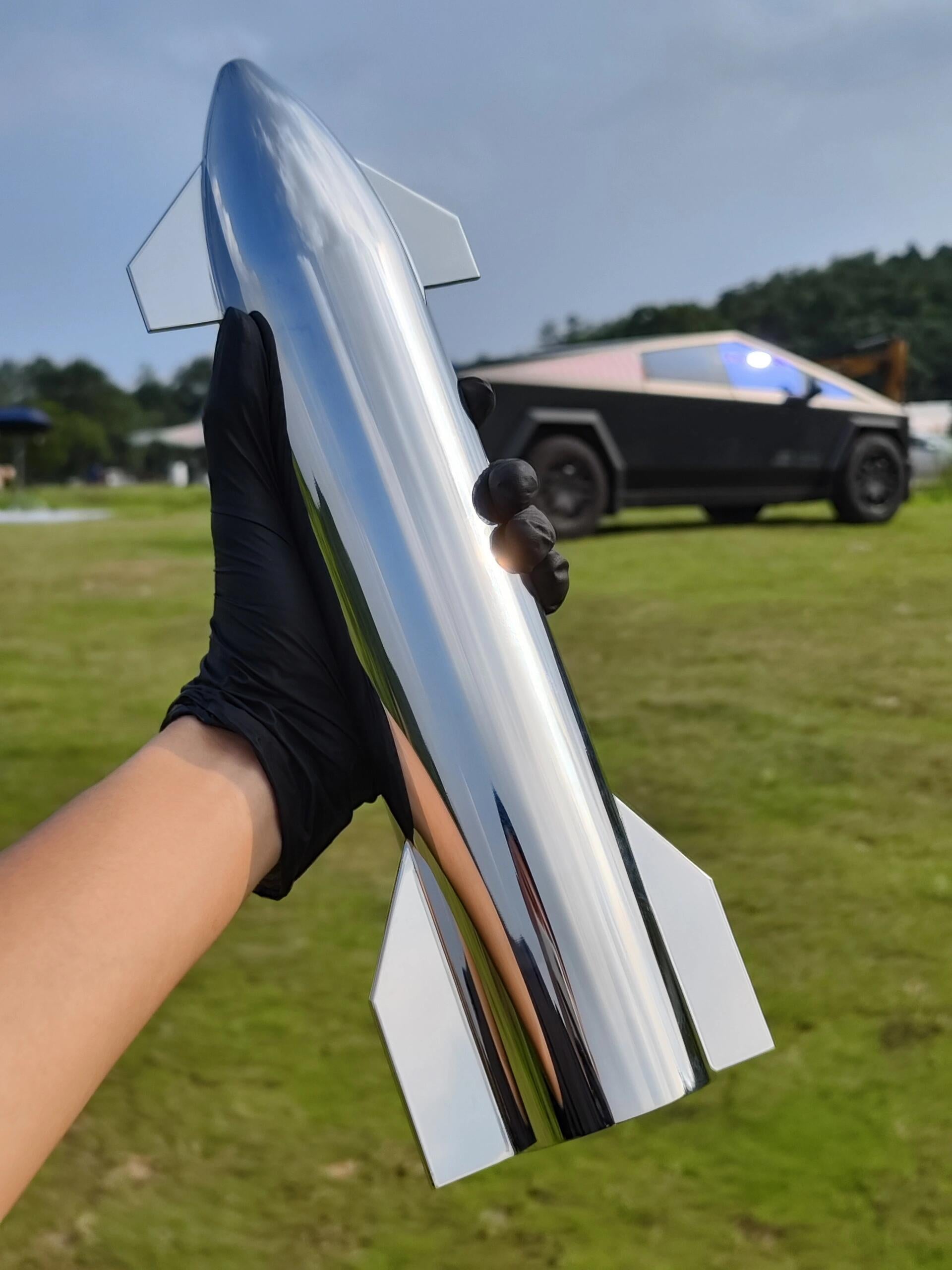 MonsterArt SpaceX Starship Sculpture 3D